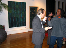 View of garden painting